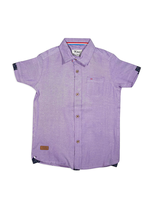 

KWC Half Sleeve Shirts for Boys, 3-4 Years, Light Purple