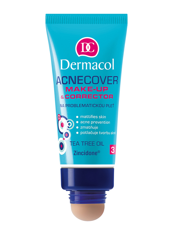 

Dermacol Acnecover Make-Up & Corrector, 30gm, No. 3, Beige
