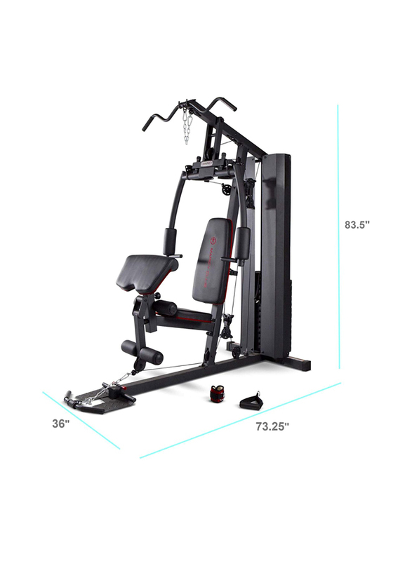 

Marcy MKM 81010 200LB Stack Dual Function Home Gym, Black