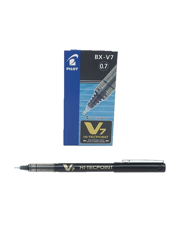 

Pilot 12-Piece Hi-Techpoint V7 Roller Ball Pen Set, 0.7mm, Black