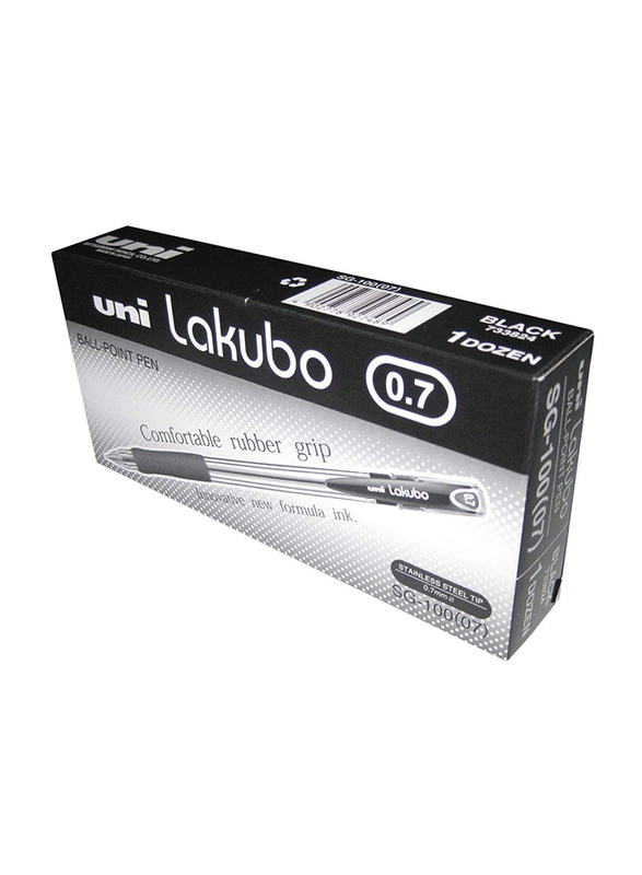 

Uniball 12-Piece Lakubo Ballpoint Pen Set, 0.7mm, Black