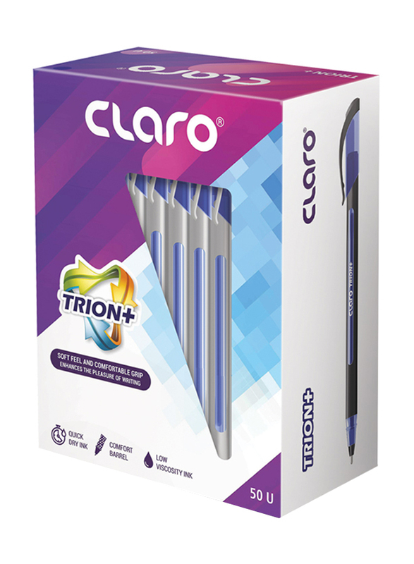 

Claro Trion Plus 50-Piece Ballpoint Pen Set, 1.00mm, Black