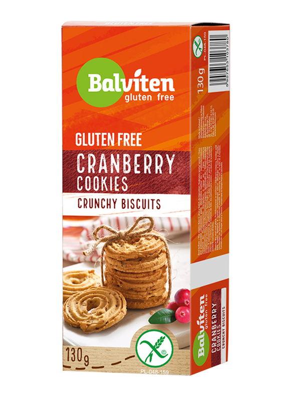 Balviten Gluten Free Cranberry Cookies, 130g