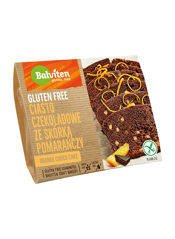 Balviten Gluten Free Chocolate Cake with Orange Zest, 220g