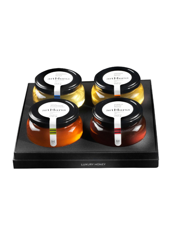 Art Muria Assorted Luxury Honey, 4 x 170g
