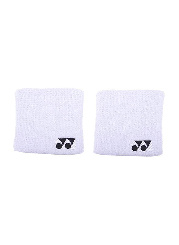 

Yonex Sports Wrist Band Set, 2 Piece, White