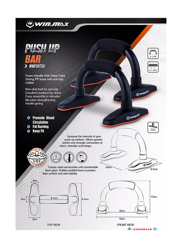 Winmax Push Up Stand, 2 Piece, Black