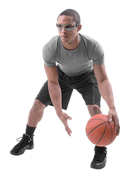 SKLZ Court Vision Basketball Dribble Goggles, Grey