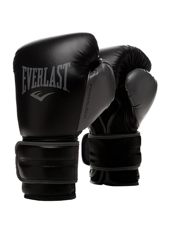 Everlast 12-oz Powerlock 2 Training Gloves, Black
