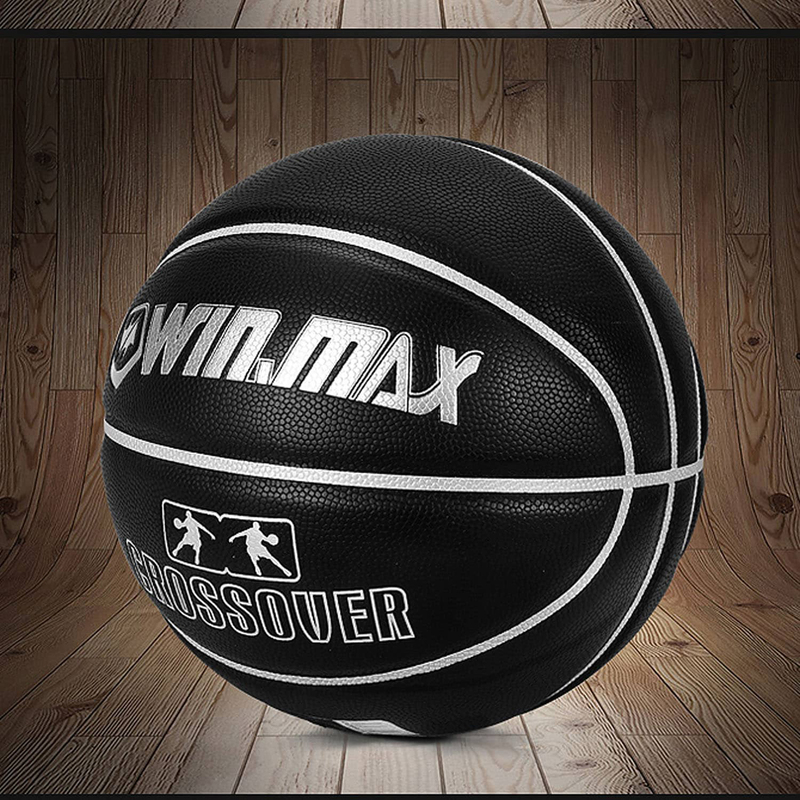 Winmax Size-7 Dan PU Basketball, Black