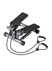 Body Sculpture Twist Stepper with Bungee Cords, Black/Grey
