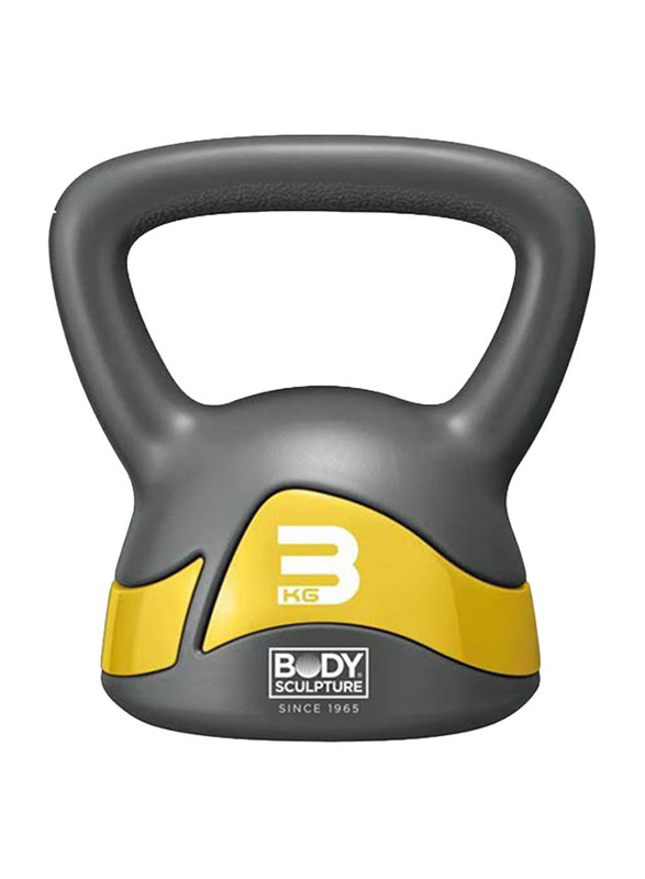 

Body Sculpture Iron Kettlebell, 3Kg, SXBW-117-3Kg-B, Grey Yellow