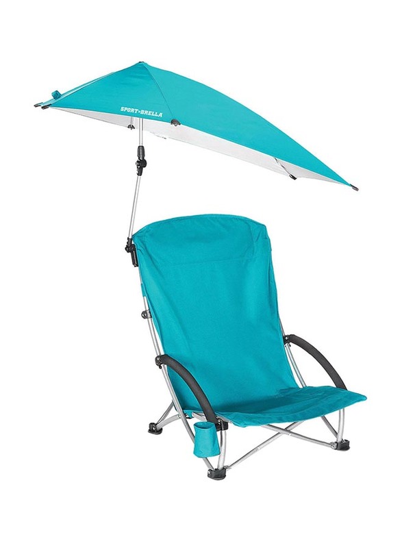 

SKLZ Sport Brella Beach Chair with Umbrella, Aqua