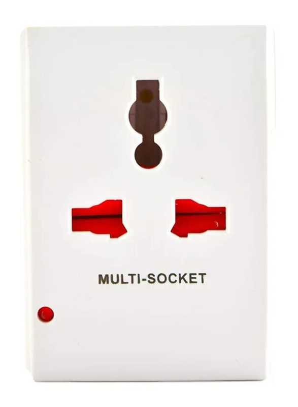 

Generic UK Plug Multi Travel Adaptor Socket, White