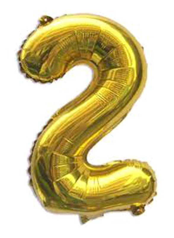 

Generic Number 2 Birthday Decorative Party Foil Balloon, Ages 1+