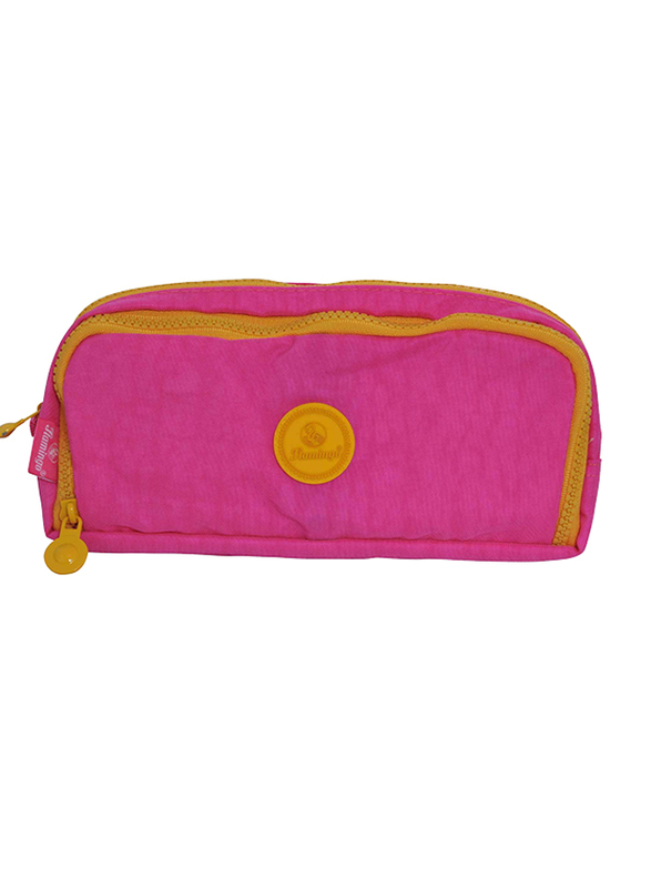 

Flamingo 3 Zip Pencil Case, Pink