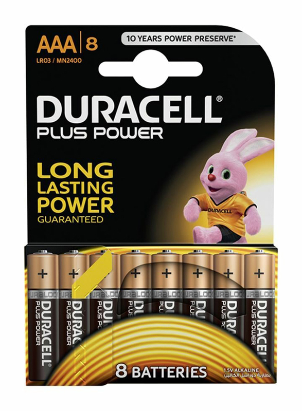 

Duracell Plus Power Household Alkaline Batteries, 8 Pieces, Multicolour