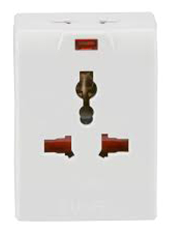 

Oshtraco 3-Pin Multisocket, 13 A, White