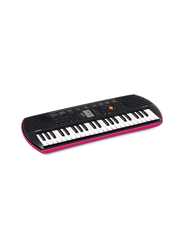 

Casio SA-78 Mini Keyboard, 44 Keys, Black/Pink