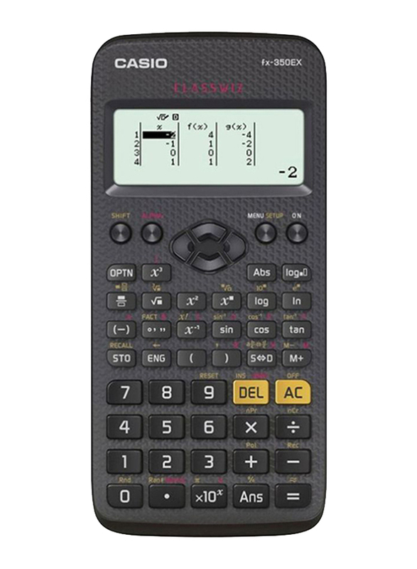 

Casio FX-350EX Classwiz Scientific Calculator, Black