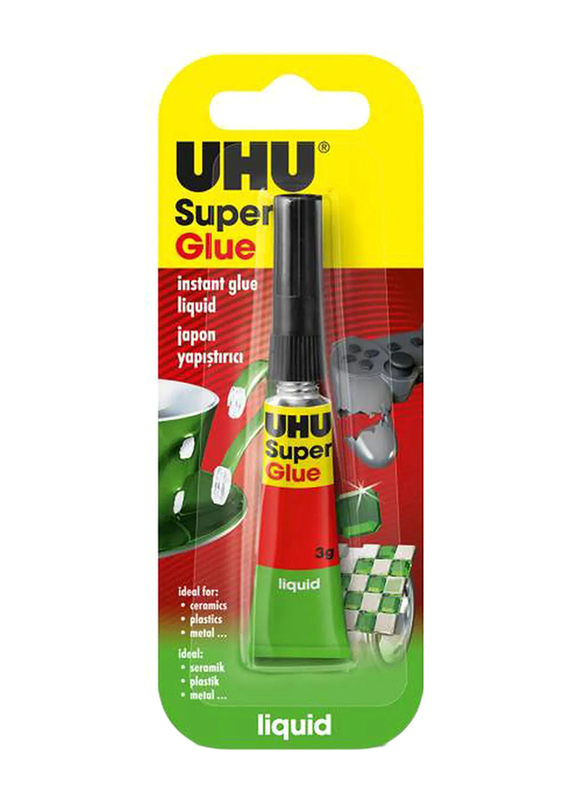 

UHU Instant Liquid Super Glue, 3gm, Multicolour