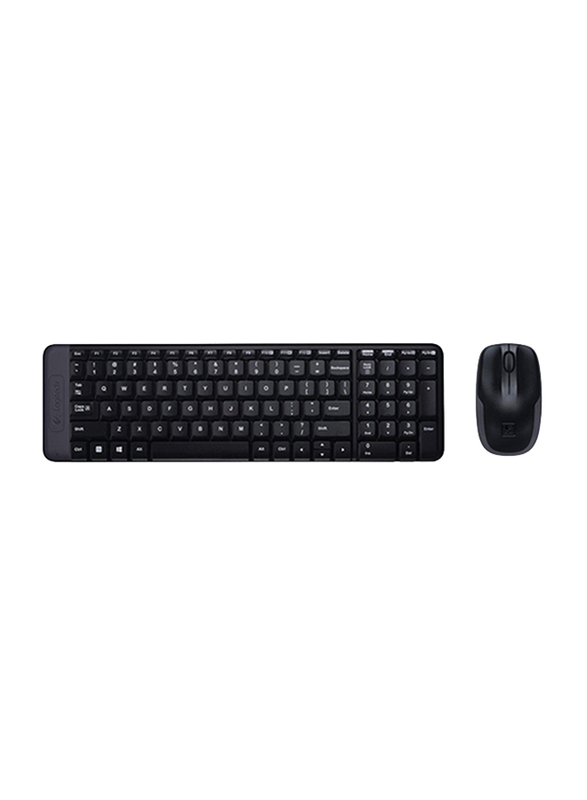 

Logitech MK220 Wireless English Keyboard and Mouse Combo, Black