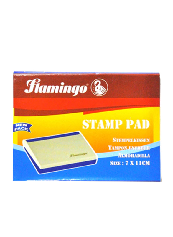 

Flamingo Office Stamp Pad, White/Blue