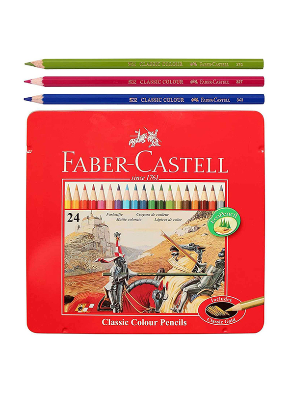 

Faber-Castell Classic Color Pencils Set, 24 Pieces, Multicolour