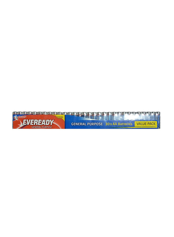 

Energizer Eveready AA Battery, 30 Pieces, Silver/Blue/Black
