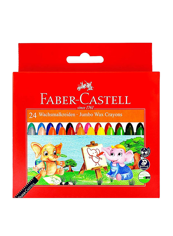 

Faber-Castell 24 Colour Wax Crayons, Multicolour
