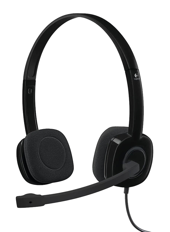 

Logitech H151 3.5mm Jack On-Ear Noise Cancelling Headset with Mic, Black