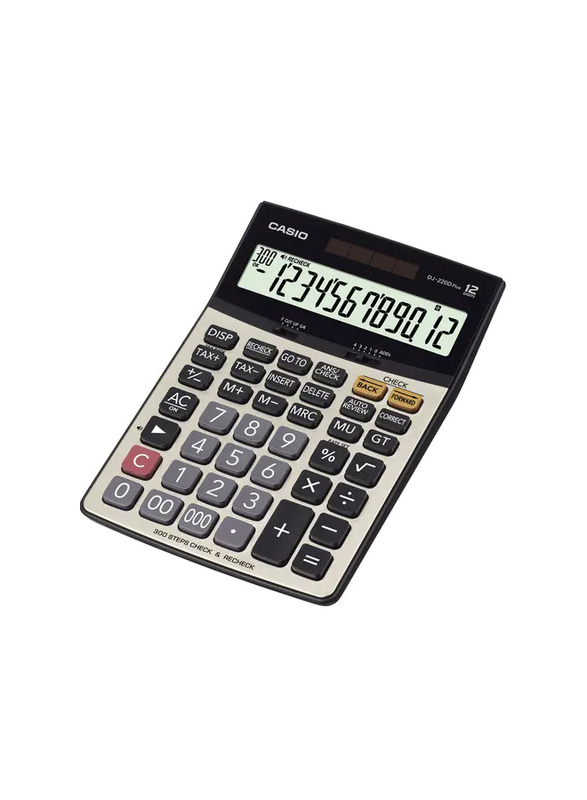 

Casio Dj-220D Plus Desk Calculator, Silver/Black