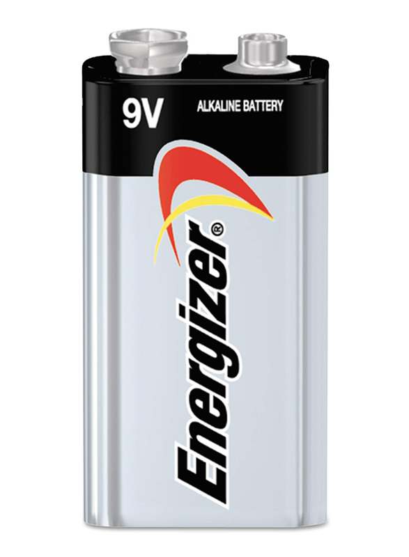 

Energizer Max 9V Alkaline Battery, Silver/Black