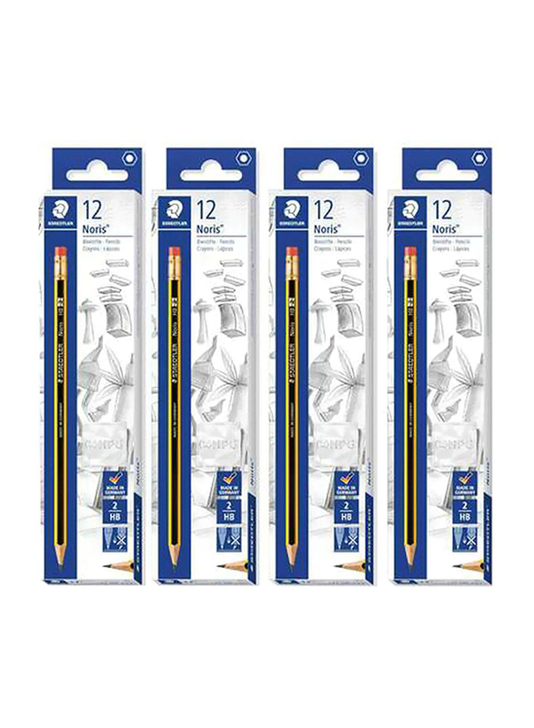 

Staedtler StaEDT Perfumeler 4-Piece Noris Eraser Tip Pencils Set, Multicolour