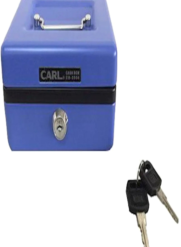 

Carl Cash Box, 6-inch, Blue