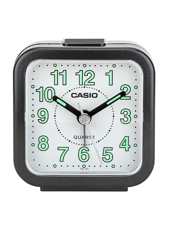 

Casio Analog Table Clock, TQ-141-1DF, Black/White