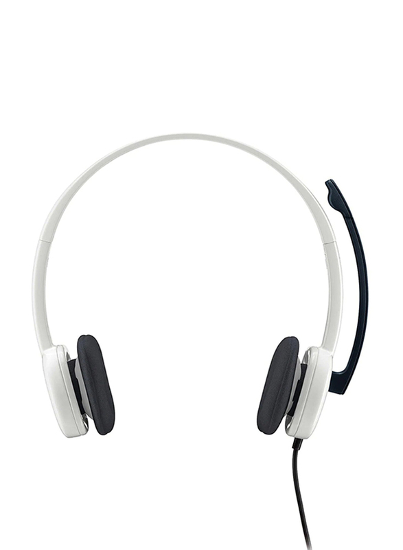 

Logitech H150 3.5 mm Jack On-Ear Stereo Noise Cancelling Headphone with Mic, White/Black
