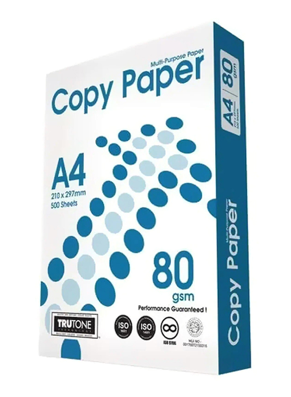 

Copy Paper Multi-Purpose Printer Paper, 80 GSM, 500 Sheets, A4 Size