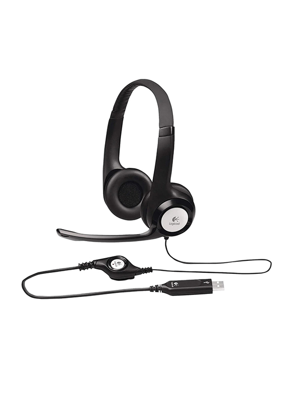 

Logitech H390 USB On-Ear Noise Cancelling Headphone with Mic, Black