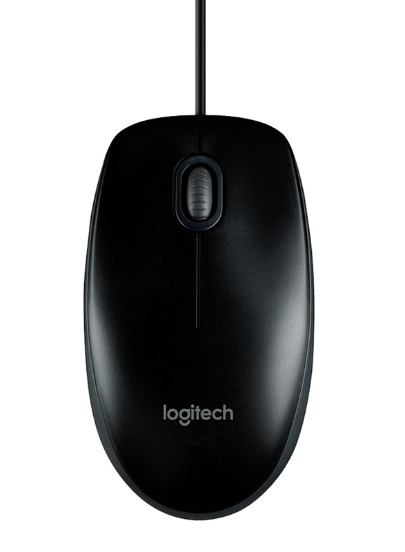 

Logitech M100 Wired Optical Mouse, Black