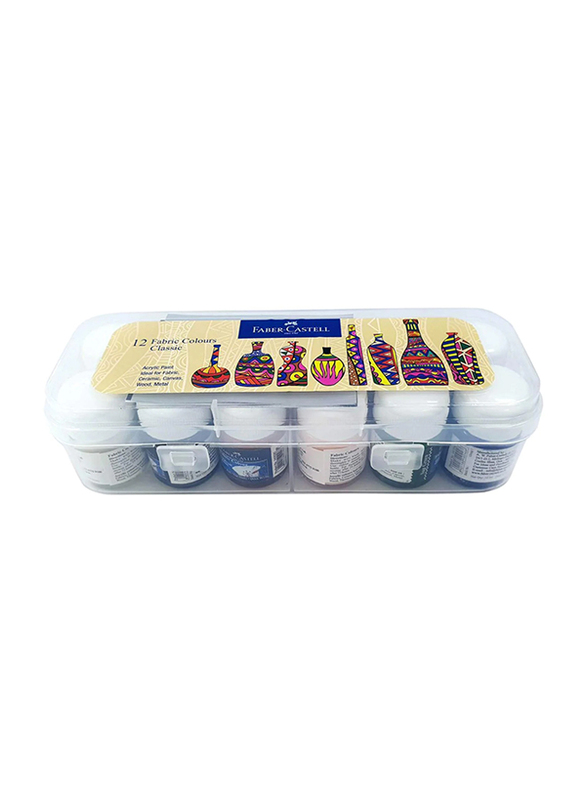 

Faber-Castell Fabric Colours Set, 10ml, 12 Pieces, Multicolour