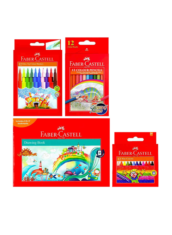 

Faber-Castell Drawing Book Set, 37 Piece, Multicolour