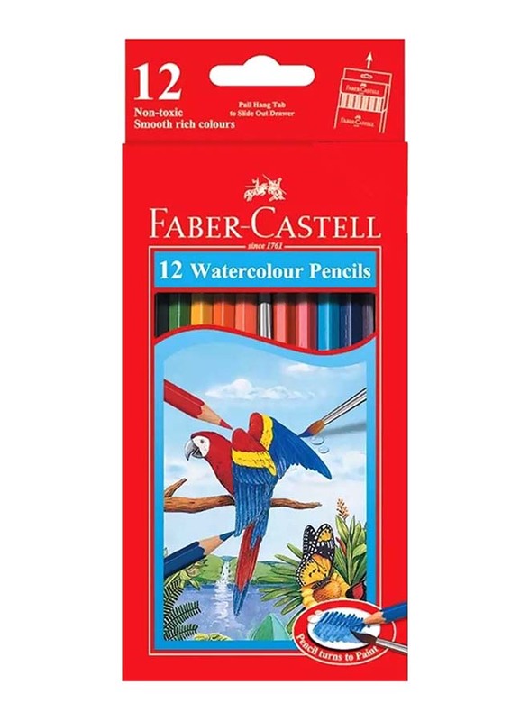 

Faber-Castell Water Color Pencil Set, 12 Pieces, Multicolour