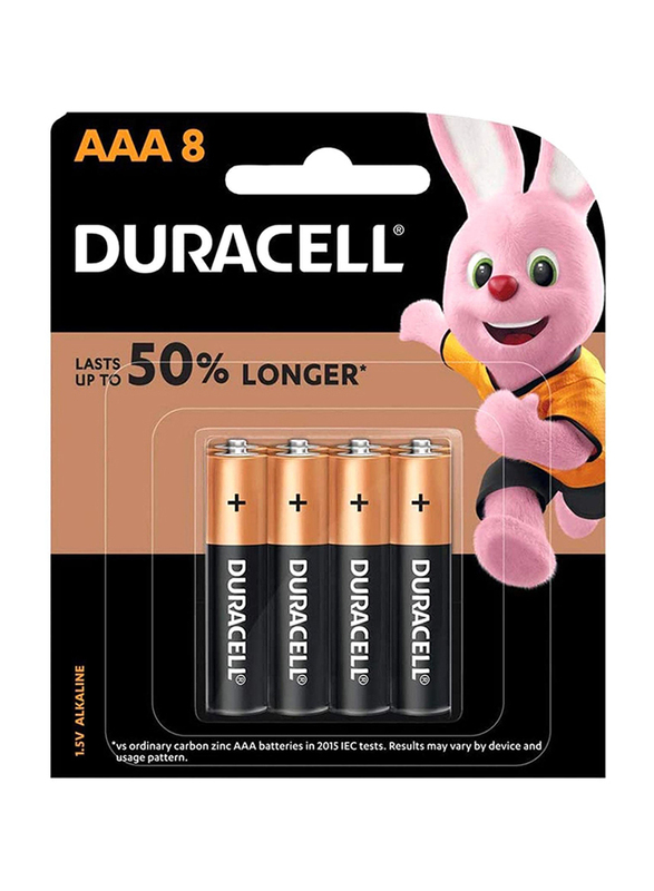 

Duracell AAA Alkaline Battery, 8 Pieces, Rose Gold/Black