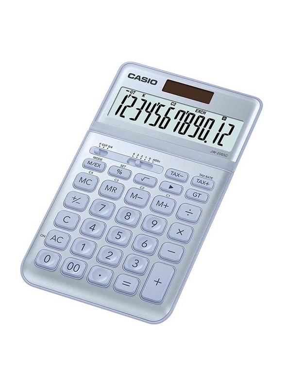 

Casio JW-200SC Premium & Stylish Desktop Calculator, Silver
