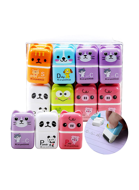 

Generic 6-Piece Cute Animal Pencil Eraser, Multicolour