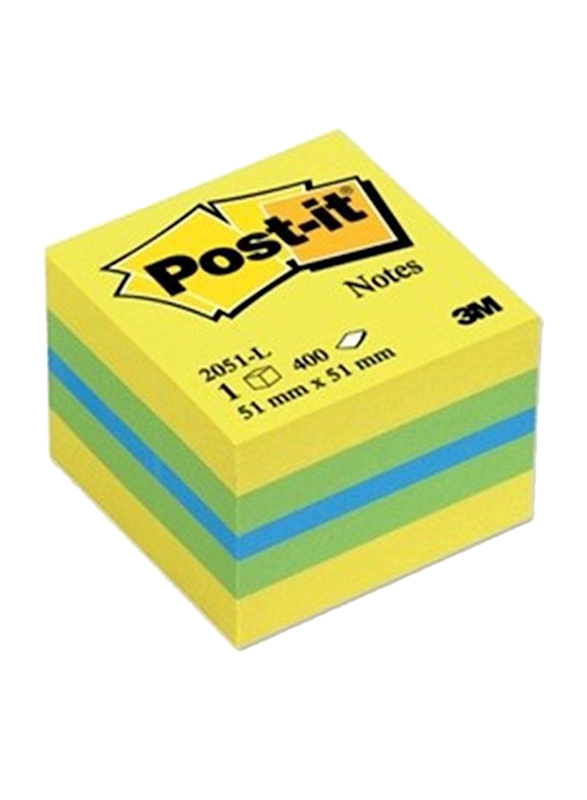 

3M Post-it Sticky Note, 51 x 51mm, 400 Sheets, Multicolour