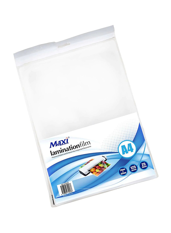 

Maxi Lamination Pouch, 25 Sheets, Clear