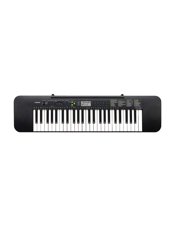 

Casio CTK-240 Keyboard with Adaptor, 49 Keys, Black/White