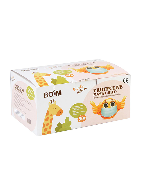 

Bosim Disposable Face Mask for Kids, 50 Pieces